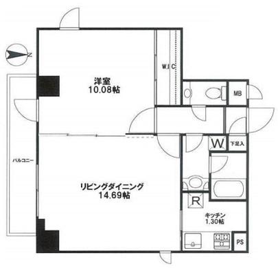 アンジェラ神宮前(1LDK/3階)の間取り写真