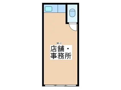 サントピア夕凪(ワンルーム/1階)の間取り写真