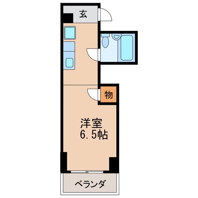 第二戸嶋屋ビル(ワンルーム/4階)の間取り写真