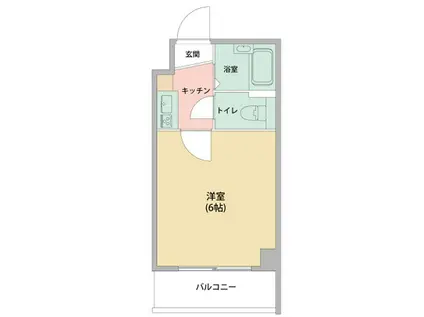 ピュアコート天神橋(1K/3階)の間取り写真