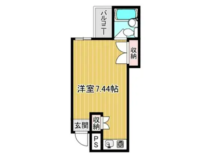 ハイム上高地(1K/5階)の間取り写真