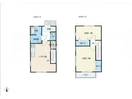 ピュアメゾンII(2LDK/1階)の間取り写真