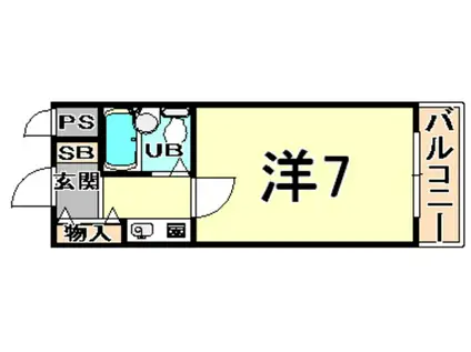 近松ビル(1K/3階)の間取り写真
