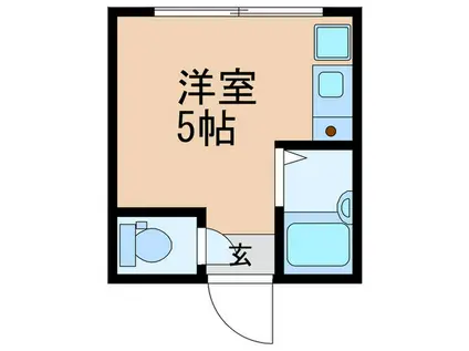 アーバンプレイス中井II C棟(ワンルーム/2階)の間取り写真