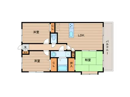 セントレアカマIII(3LDK/5階)の間取り写真