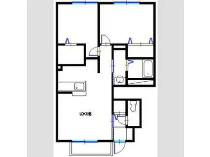 コンフォートテクノIII(2LDK/1階)の間取り写真
