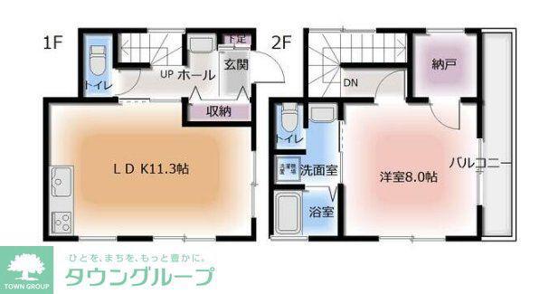 エクセル大久保(1LDK/1階)の間取り写真