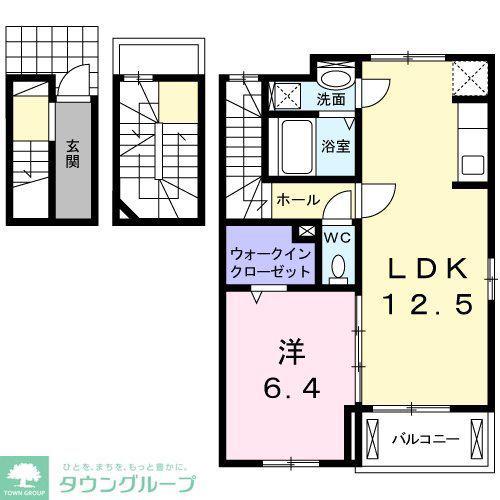 サンフェリーチェA(1LDK/3階)の間取り写真