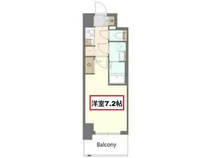 S-RESIDENCE大和田ALINE(1K/6階)の間取り写真