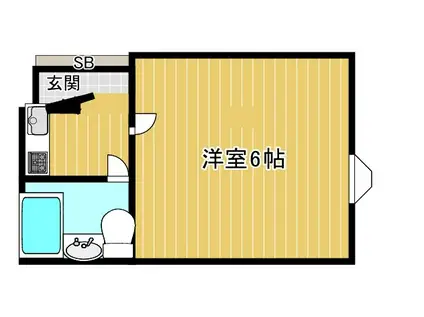 ベストレジデンス天六(1K/3階)の間取り写真