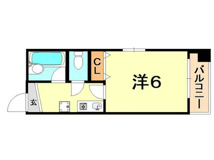 リバーサイド明光(1K/2階)の間取り写真