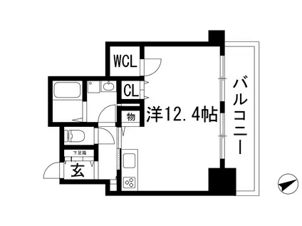 ザ宝塚タワー(ワンルーム/5階)の間取り写真