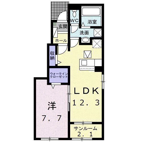 リアン寿B(2LDK/2階)の間取り写真