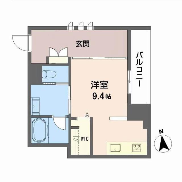 グランメゾン天神(ワンルーム/1階)の間取り写真
