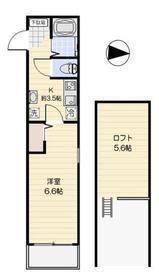 RESAM蕨(1K/3階)の間取り写真