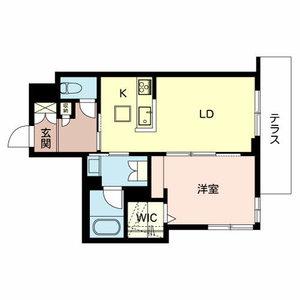 CASA NOBLE(1LDK/2階)の間取り写真
