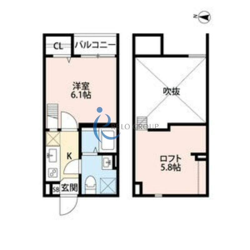 MAISON TSURUHASHI(1K/1階)の間取り写真