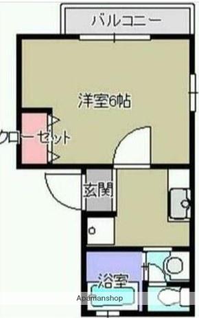 ホームズ斉藤II(1K/1階)の間取り写真