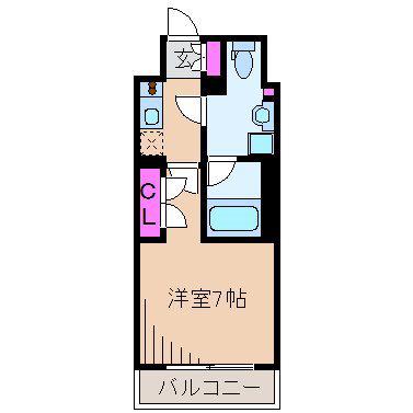 NL武蔵小杉レジデンス(1K/6階)の間取り写真