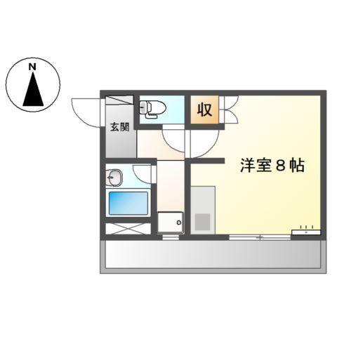 ディアMST(ワンルーム/1階)の間取り写真