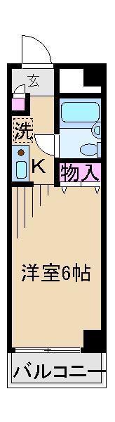 ベアーズマンション(1K/2階)の間取り写真