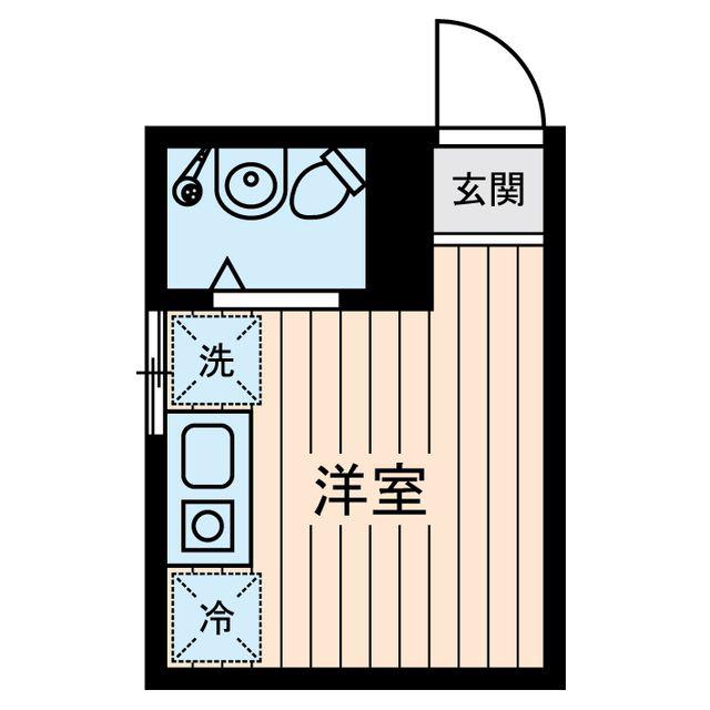 光立荘(ワンルーム/1階)の間取り写真
