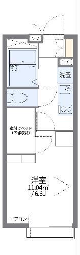 レオパレスカーム(1K/3階)の間取り写真