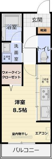 シャーメゾンRIX(ワンルーム/3階)の間取り写真