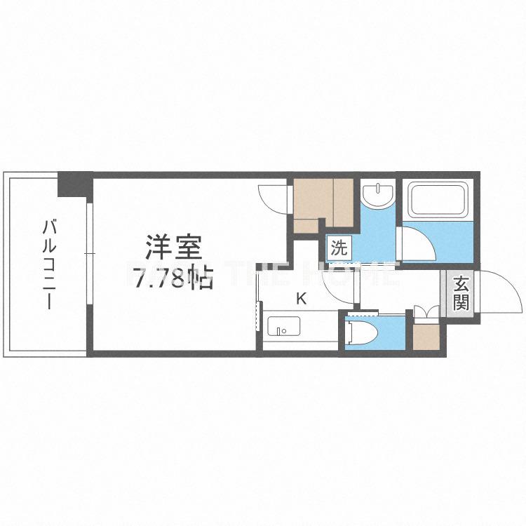 レジディア新大阪II(1K/3階)の間取り写真