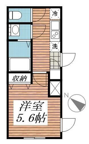 FLレジデンス菁英公館(1K/2階)の間取り写真
