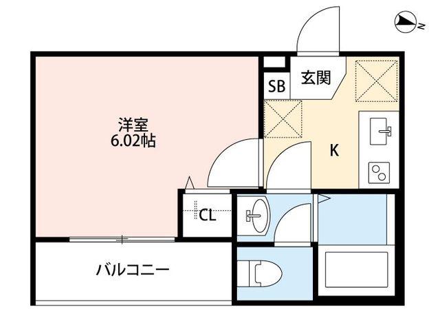 LIBERT (1K/1階)の間取り写真