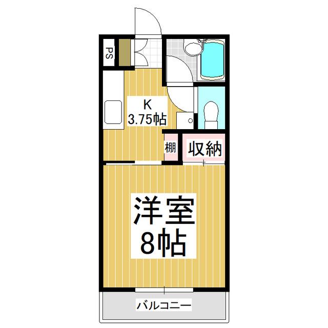 メゾンドレポ(1K/2階)の間取り写真