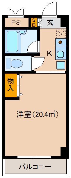 ルミエ新大阪(1K/3階)の間取り写真