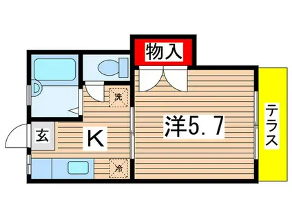 メゾン大塚(1K/1階)の間取り写真