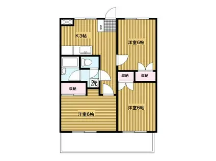 ネオレクサスII(3K/3階)の間取り写真