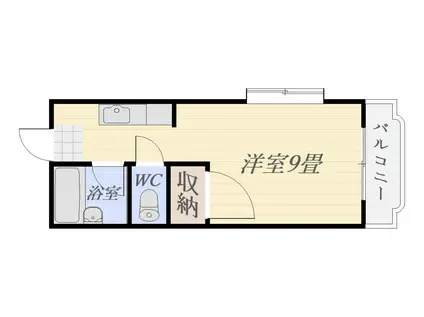 ABITARE NISHIDA(ワンルーム/3階)の間取り写真