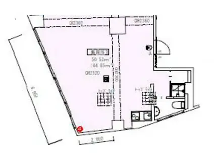 トーカンマンション駒込(ワンルーム/2階)の間取り写真