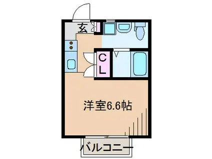 アーバンレオ横浜菊名II(1K/1階)の間取り写真