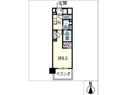ROOTHILL 10(1K/3階)の間取り写真