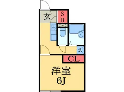 LNプレミール(1K/1階)の間取り写真