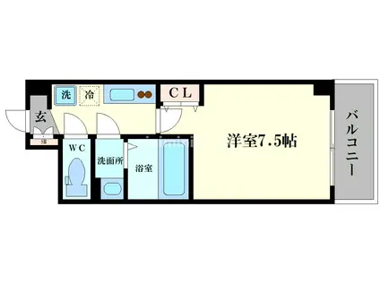 D-FLAT NAGAHASHI(1K/5階)の間取り写真