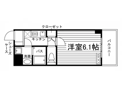 R-GRANZ上賀茂(1K/2階)の間取り写真