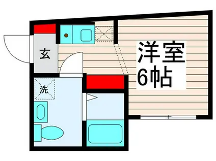 CORAL HEIM(ワンルーム/3階)の間取り写真