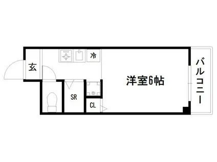 ハイムブルーメ(1K/2階)の間取り写真