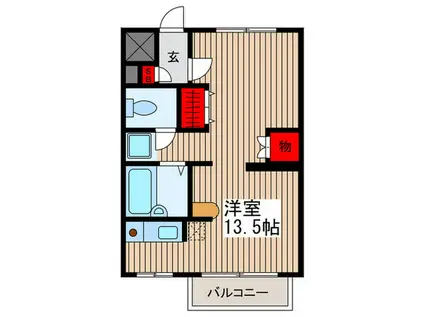 東大宮ダイカンプラザ(ワンルーム/1階)の間取り写真