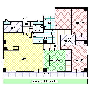 OUTLOOK KASAHARA(4LDK/6階)の間取り写真