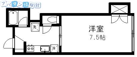 カーサ和光(1K/2階)の間取り写真