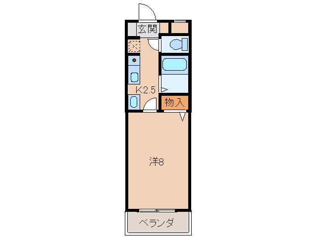 A&Sコーポ(1K/1階)の間取り写真