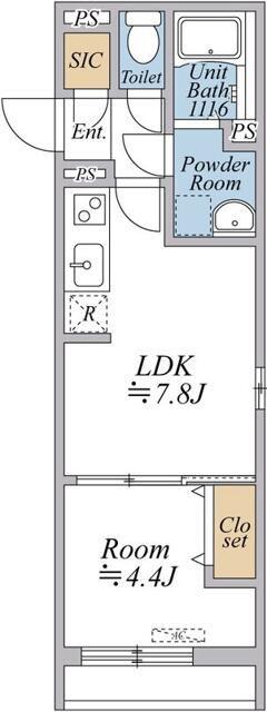 リブリ・曳舟(1LDK/2階)の間取り写真