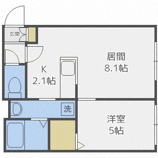 レアル オリ カーサ(1LDK/3階)の間取り写真